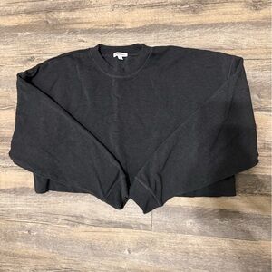WeWoreWhat Black Crew Neck Top